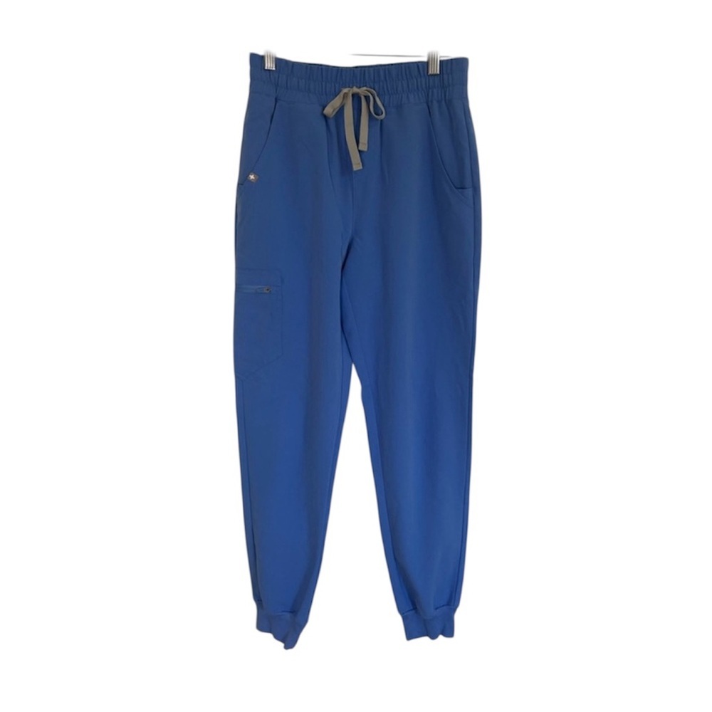 Figs High Waisted Zamora Jogger Scrub Pants Blue PO 2052 Style W20SW2028 Size XS